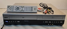 RCA DRC8295N DVD Recorder & VHS VCR 4 Head Combo Player W/ Remote  Tested Works
