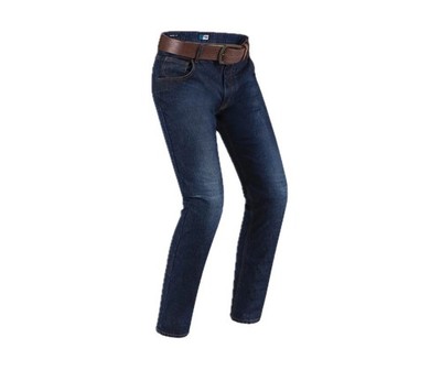 PMJ Deux Aramid Single Layer AAA Motorrad Jeans - kurzes Bein - blau