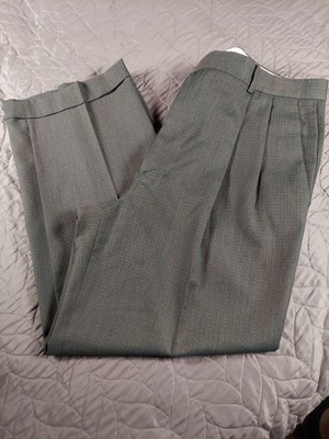 Zanella Dress Pants Size 38 Gray Wool Formal Suit Bussiness Professional Comfort