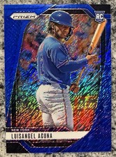 2025 Prizm Baseball FOTL Luisangel Acuna Blue Shimmer Rookie 7/15