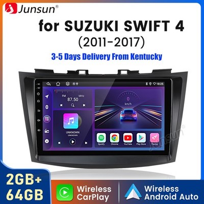 9''Carplay 2+64G Android15 For Suzuki Swift 4 2011-2017 Car Stereo Radio GPS Navi