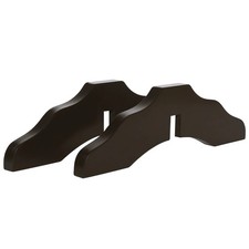 Set of 2 Support Feet for Wooden Pet Gate   Espresso Color Stabilizer Feet
