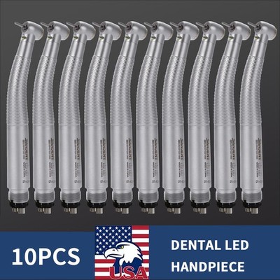 1-10*Dental E-generator LED High Speed Handpiece Standard 4 Spray 4Hole fit Kavo