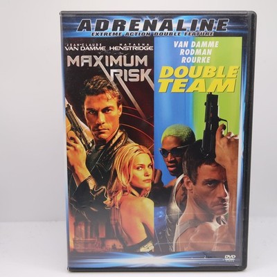 Adrenaline Double Feature DVD Maximum Risk Double Team Van Damme Rodman Rourke