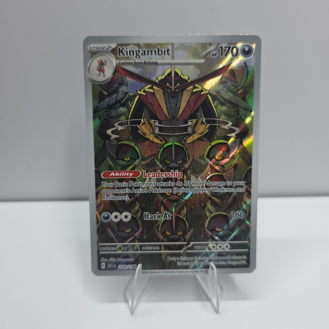 Pokémon TCG Kingambit 220/198 Scarlet & Violet NM/Mint Condition