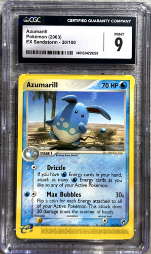 Azumarill graded CGC 9 for sale on eBay