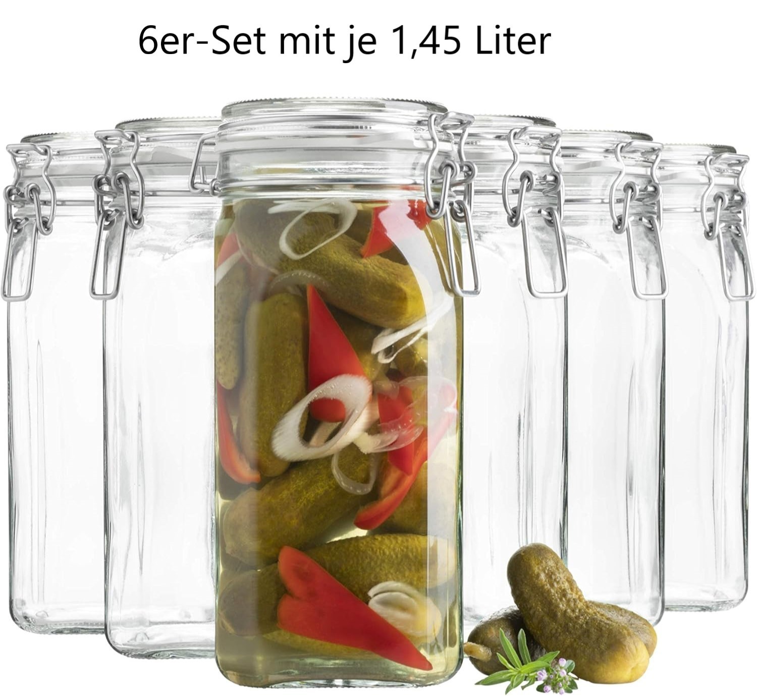 NEU Bügelgläser Deckel luftdicht für Einmachen Aufbewahren Zutaten Geschenk Deko