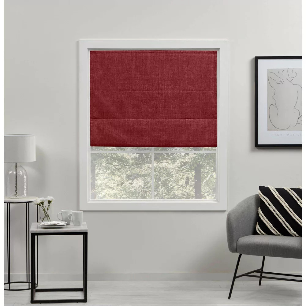Римские шторы Acadia Total Blackout 64x31 красного цвета - Эксклюзив
