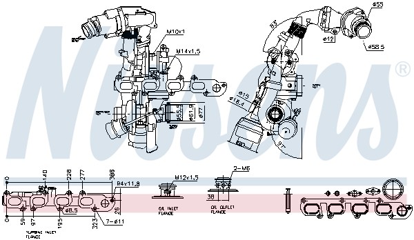 Turbolader FüR VW Transporter V Bus 7HB 7HJ 7EB 7EJ 7EF 7EG 7HF-image