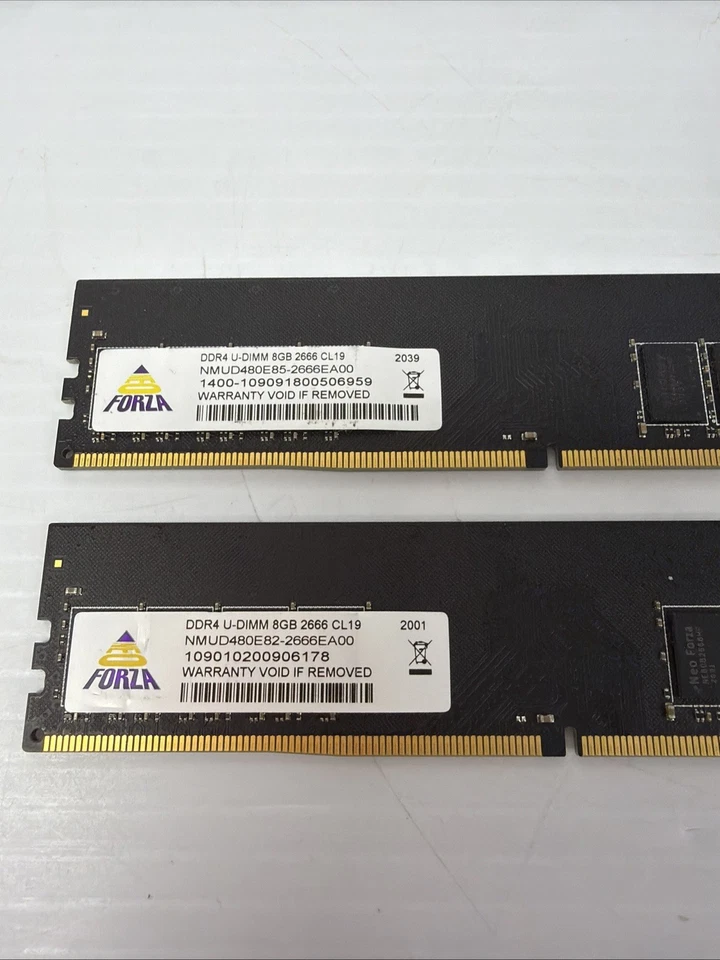 NMUD480E85-2666EA00 Neo Forza 8GB DDR4 DIMM PC4-21300 2666MHz Desktop Memory - Image 2 of 4
