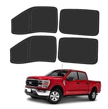 Side Window Sun Shade for 2015 Silver  Black-Fit 2015-2020 Ford F150 Window