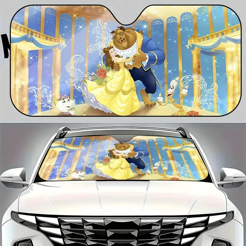 Belle Princess and The Beast Car Sun Shade