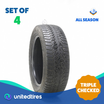 Set of (4) Used 225/60R18 Goodyear Eagle Enforcer All Weather 100V - 5.5-7.5/32