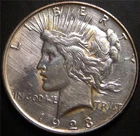 1923-D Peace Dollar - Circulated Rows of Feathers Show on Eagle