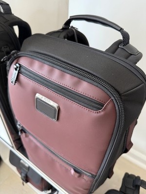 compact backpack tumi TUMI Alpha Bravo Dynamic Backpack Red/Black