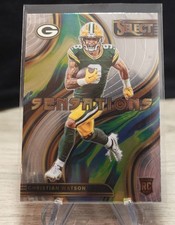 2022 Panini Select - Sensations Christian Watson #SEN-25 (RC) ROOKIE Packers