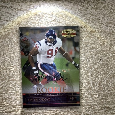 2007 Donruss Gridiron Gear - Rookie Amobi Okoye #108 Platinum Signatures /25...