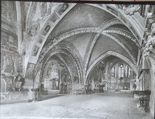Vestibule, San Francesco Basilica, Assisi, Italy, Magic Lantern Glass Slide