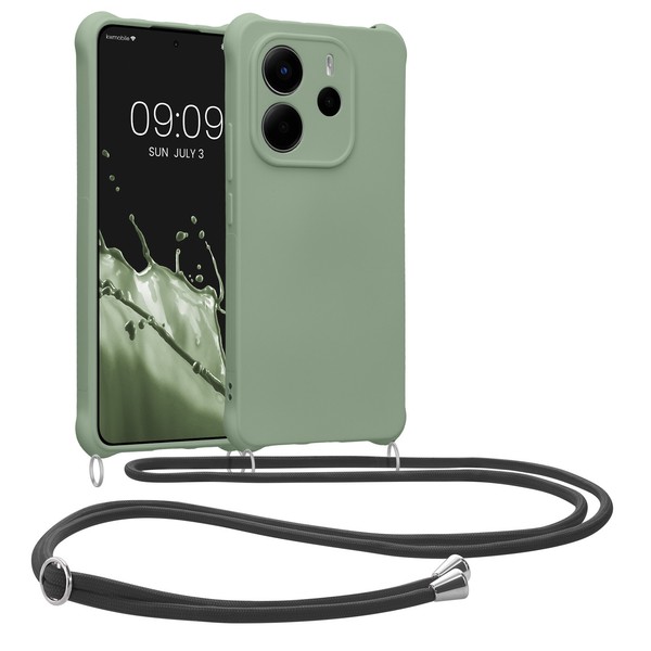 HüLle FüR Xiaomi Redmi Note 14 4G Nicht FüR 5G Mit UmhäNgekette Handy Cover Case-image