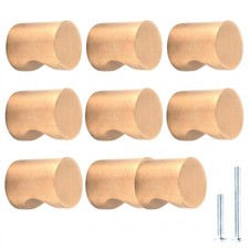 10PC Whistle Cabinet Knob 0.75 Inch Golden Champagne Modern Drawer Pull Set