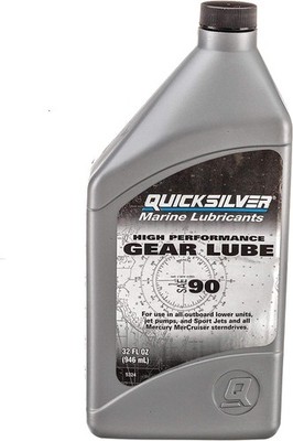 Quicksilver High Performance Gear Lube SAE 90 Marine Lower Unit Oil - 32 oz