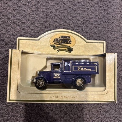 LLedo Cadbury Diecast Purple early 1900 s Model T Ford Milk Tanker, 1/64 NIB