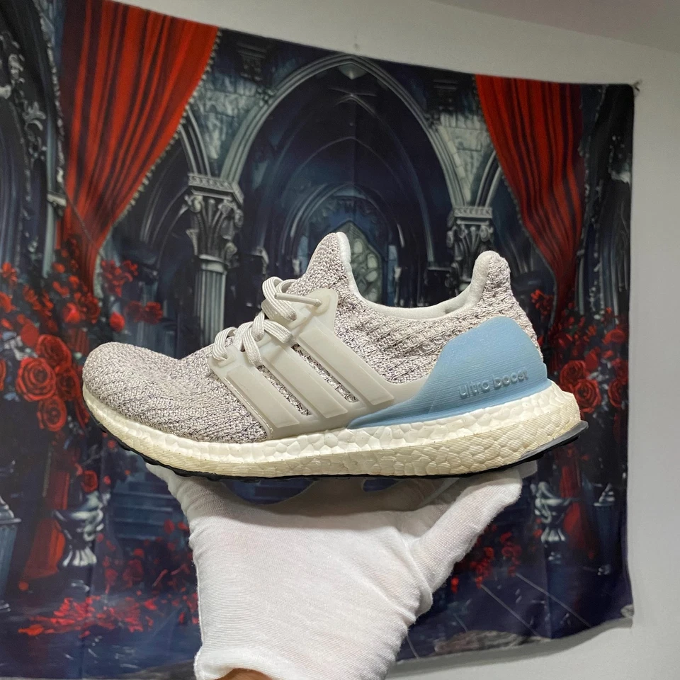 Adidas UltraBoost 4.0 Grey & Light Blue Women's Size 6 - Athletic Sneaker - Image 3 of 4