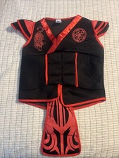 Black Deluxe Ninja VEST costume for Kids Boys Halloween Costume Dress 5-7 years