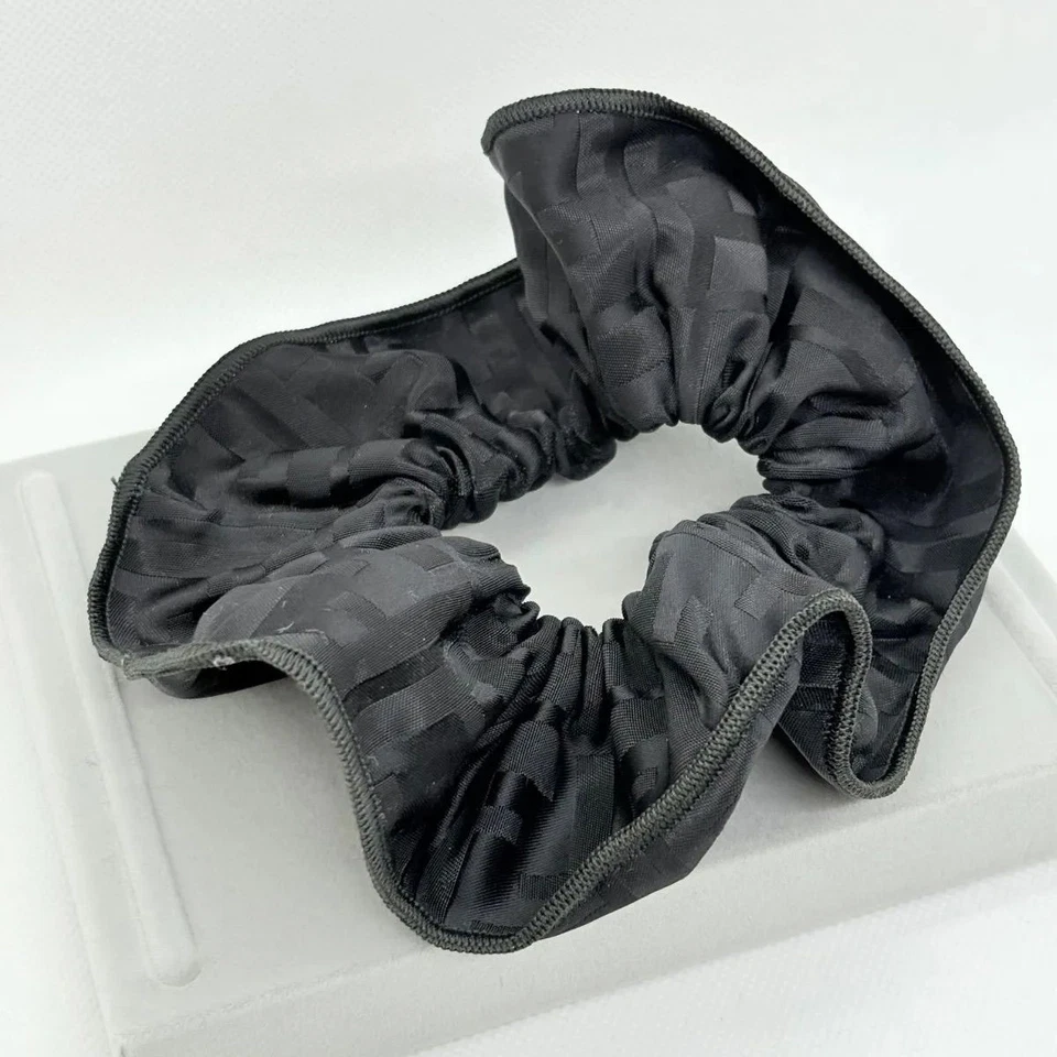 RARE FENDI Zucca Scrunchie Hair Accessory Black Women's Auth Excellent - Image 4 of 4