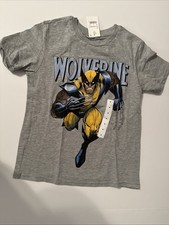 Marvel Superhero Wolverine Boy Short Sleeve T-Shirt Youth Medium BX425