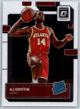 AJ Griffin 2022-23 Donruss Optic Rated Rookies Signatures Rookie #204 Atlanta