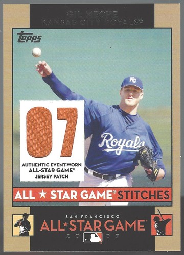 Gil Meche 2007 Topps Update All-Star Stitches Card# AS-GM - Picture 3 of 4