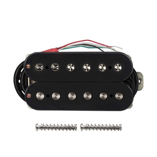 Juego de pastillas para guitarra eléctrica FLEOR Double Coil Humbucker Ceramic Pickup N+B negro - Imagen 4 de 7