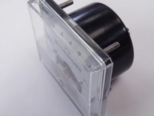 Panel Meter 1mA fsd Scaled 0-1 DC Milliamperes 59x53mm MU45-1mA 55g 738 - Picture 2 of 4
