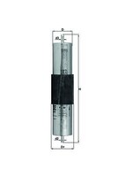 Mahle Kl 66 Kraftstofffilter FüR Alpina Bmw Wiesmann