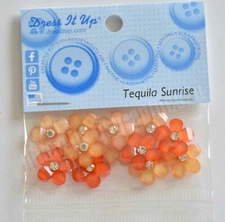 Gem Flower / Choose between 6 varieties / Dress It Up FLAT BACK Embellishments