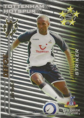 JERMAINE DEFOE SHOOT OUT 2005/06 FOIL CARD BY MAGIC BOX INT