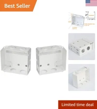 2-Pack Window Blind Brackets - Secure 2-Inch High Profile Headrail Holders