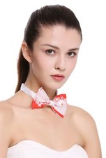 BB-034-Bloody Bow Tie Bowtie Halloween Carnival White Blood Splatter Horror