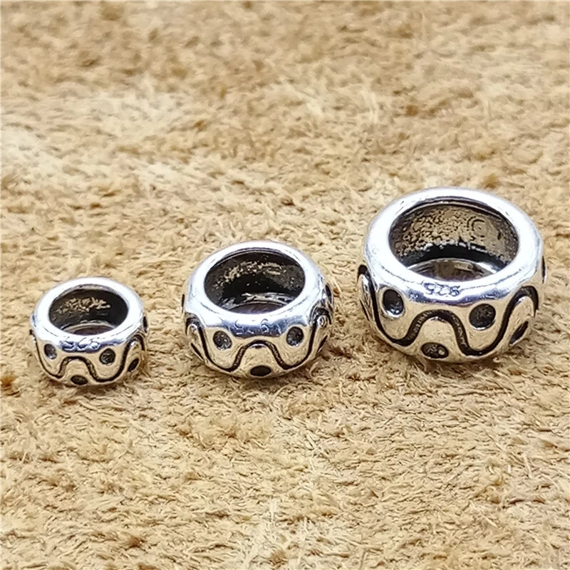 Large hole silver beads sale