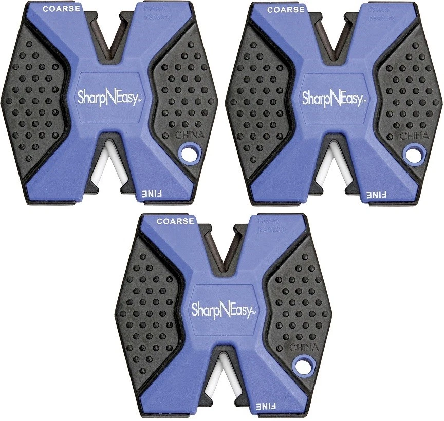 3 PACK AccuSharp SharpNEasy Knife Sharpener 334C Fine and Coarse Ceramic Rods