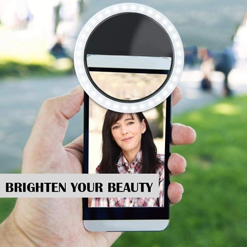Portable Selfie LED Light Ring Fill Camera Flash For Mobile Phone Universal iPad - 第 4/12 張圖片