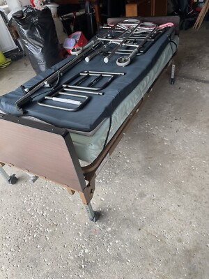 Drive Innerspring Drive Medical Delta Full Electric Bed with Half Rails and Innerspring ...
