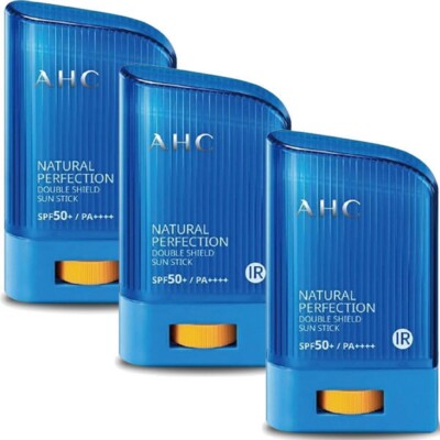 AHC Natural Perfection Double Shield Sun Stick Blue | 22g x 3 LSF50+ PA++++ |