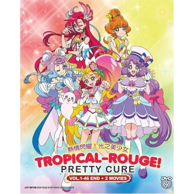 Anime DVD Tropical- Rouge! Pretty Cure (Vol.1-46 End + 2 Movies) ENGLISH Sub