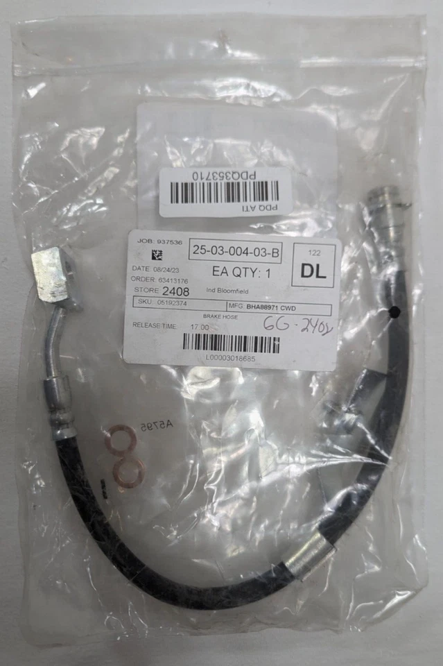 Manguera hidráulica de freno Wearever BHA88971 para Chrysler LeBaron Dodge Aspen Plymouth Foto 3 de 3