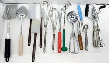 14 Piece Lot Vtg Collection Everyday Use Kitchen Utensils Ekco Italy China DRGM