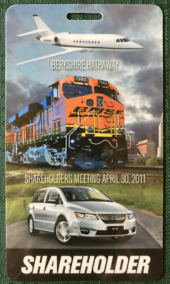 Warren Buffett Shareholder Pass 2011 Berkshire Hathaway Annual Investor Meeting