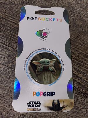 Claire’s’s Star Wars Mandalorian baby Yoda popsocket pop Phone grip