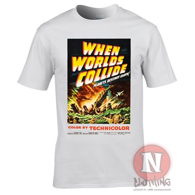 T-Shirt When Worlds Collide Klassiker der fünfziger Jahre Science-Fiction Film Poster 1951